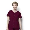 Bluza uniforma medicala, WonderWork, 200-WINE 2XL