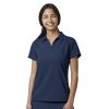 Bluza uniforma medicala, cu guler, W123, 6955-NAVY XS