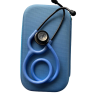 Borseta stetoscop PREMIUM Classic Albastru azur perlat (Etui stetoscop)