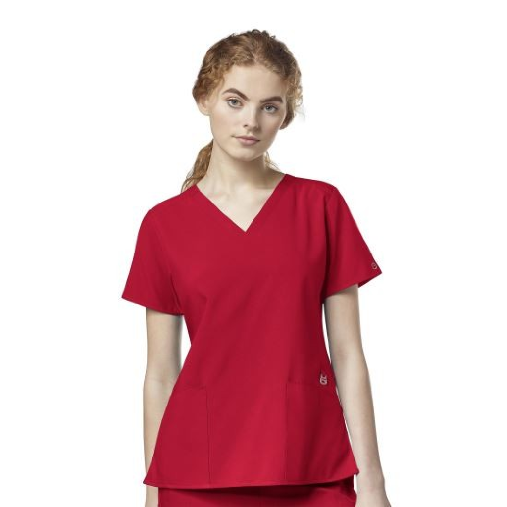 Bluza uniforma medicala, W123, 6555-REDT M