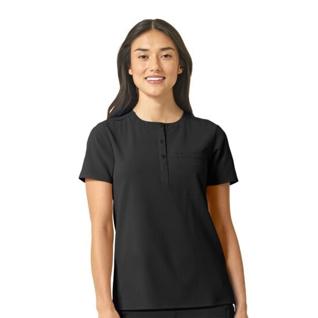 Bluza uniforma medicala, WonderWink Renew, 6434-BLAC XL