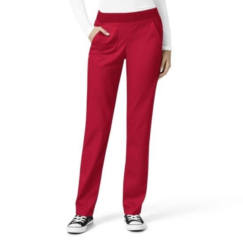 Pantaloni uniforma medicala, WonderWink PRO, 5419-REDT 2XS - LUNG