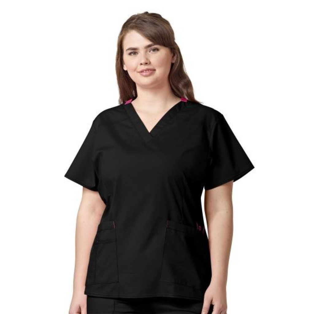 Bluza uniforma medicala, WonderFLEX, 6108-BLK L