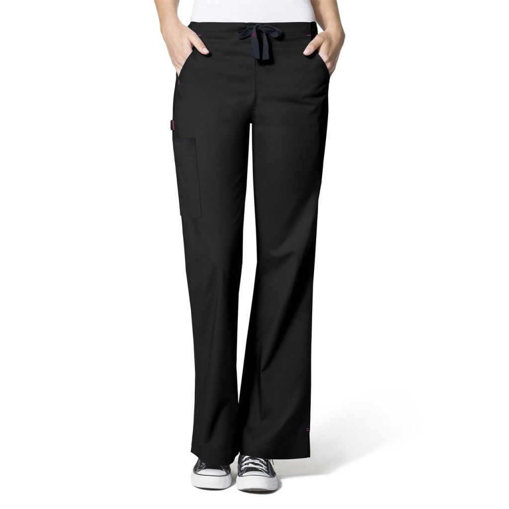 Pantaloni uniforma medicala, WonderFlex, 5308-BLK XS