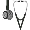 Pachet cardio - Stetoscop Littmann Cardiology IV Negru 6152 + Borseta stetoscop Cardio Neagra